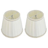 2 Pcs Double Small Lamp Shade Clip On Bulb Comfortable Material Barrel Fabric Lampshade for Table Chandelier Wall LampPX33