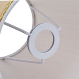 2PCS Small Lamp Shade Fabric Beige Golden Edge Lampshade for E14 Table Chandelier Wall Lamp - Extra Image