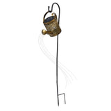Solar Watering Can Lights Automatic Unique Rust Proof Convenient Retro Kettle Shape LanternS S Shape - Rear View