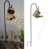 Solar Watering Can Lights Automatic Unique Rust Proof Convenient Retro Kettle Shape LanternS S Shape