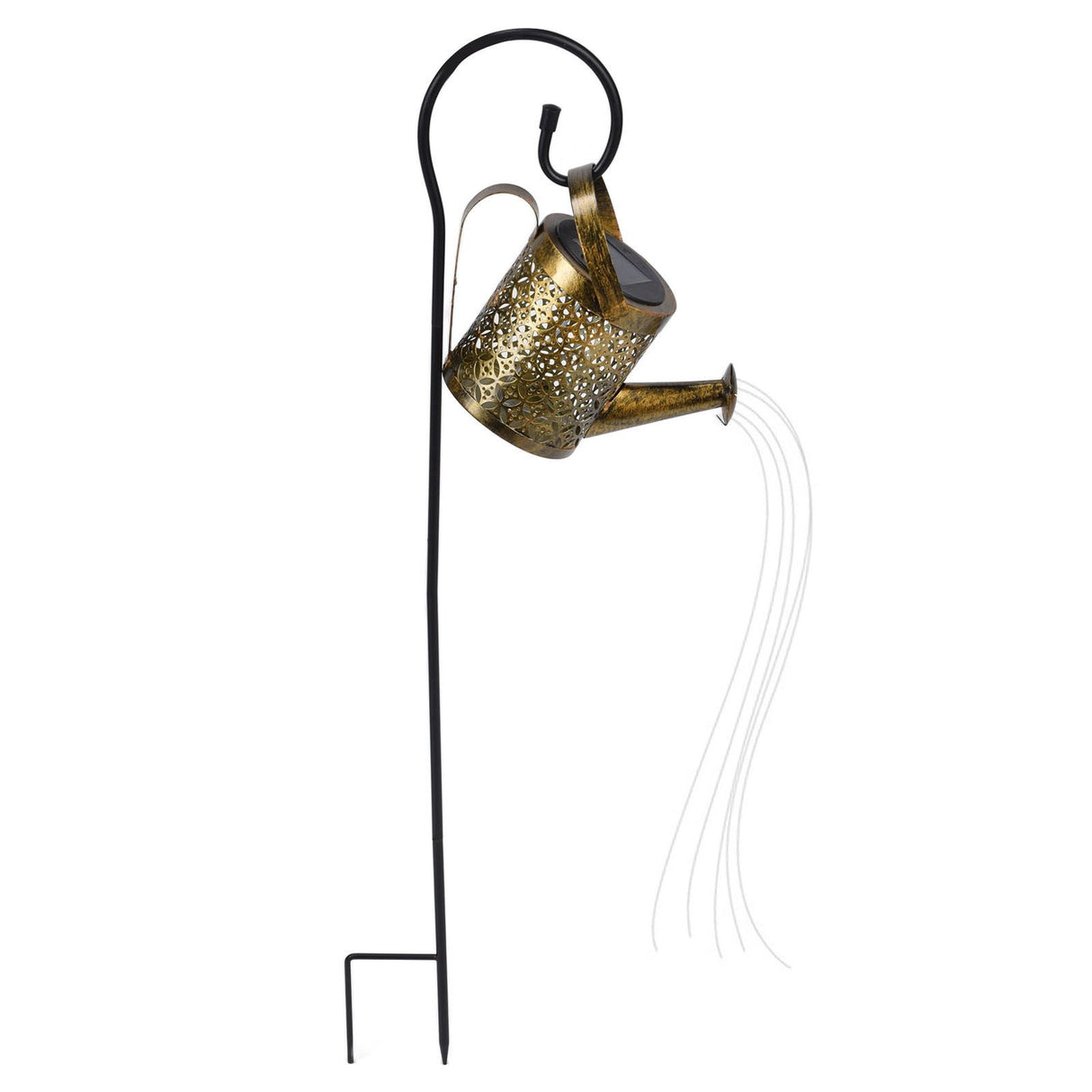 Solar Watering Can Lights Automatic Unique Rust Proof Convenient Retro Kettle Shape LanternS G Shape