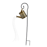 Solar Watering Can Lights Automatic Unique Rust Proof Convenient Retro Kettle Shape LanternS G Shape - Rear View