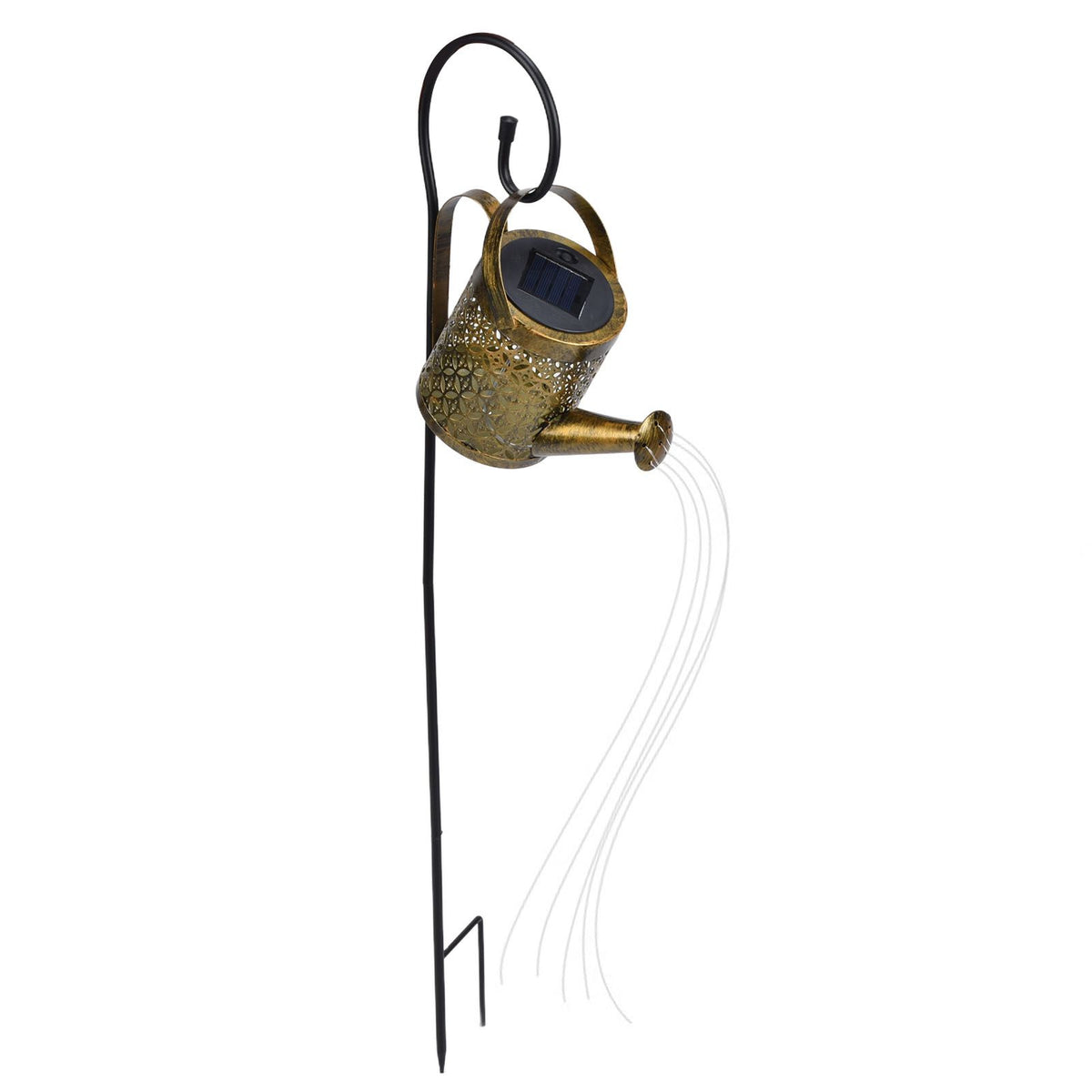 Solar Watering Can Lights Automatic Unique Rust Proof Convenient Retro Kettle Shape LanternS G Shape