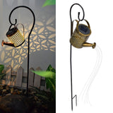 Solar Watering Can Lights Automatic Unique Rust Proof Convenient Retro Kettle Shape LanternS G Shape - Extra Image