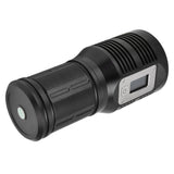 Strong Light Flashlight Digital Display Rainproof Rechargeable Flashlight for Camping Emergency Lighting Work - Top-Down View