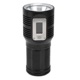 Strong Light Flashlight Digital Display Rainproof Rechargeable Flashlight for Camping Emergency Lighting Work - Low Angle