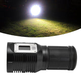 Strong Light Flashlight Digital Display Rainproof Rechargeable Flashlight for Camping Emergency Lighting Work