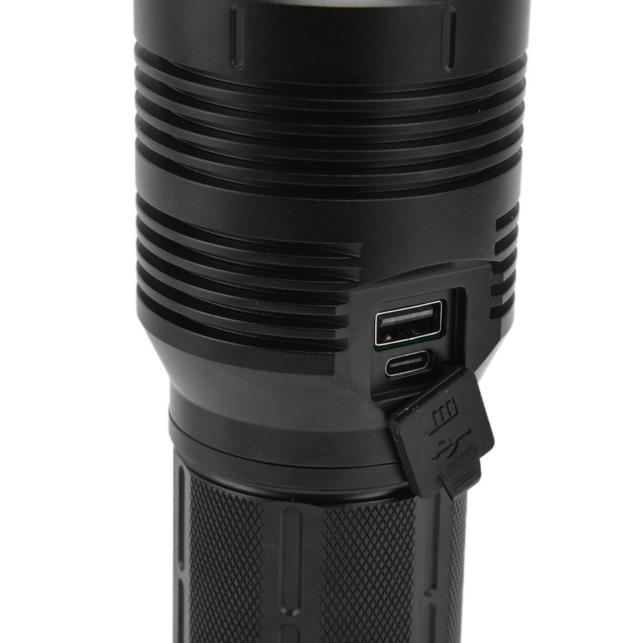 Strong Light Flashlight Digital Display Rainproof Rechargeable Flashlight for Camping Emergency Lighting Work