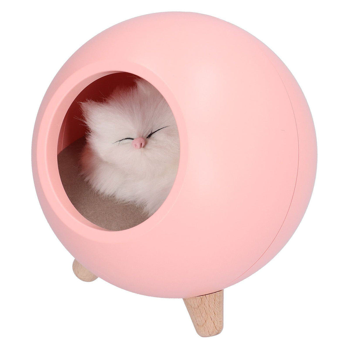 Cute Cat Touch Led Night Light with USB Cable Rechargeable Touch Dimming Cat House LED Night Light for Bedroom