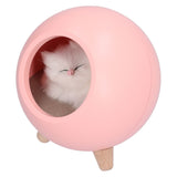 Cute Cat Touch Led Night Light with USB Cable Rechargeable Touch Dimming Cat House LED Night Light for Bedroom