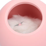 Cute Cat Touch Led Night Light with USB Cable Rechargeable Touch Dimming Cat House LED Night Light for Bedroom - Extra Image