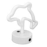 LED Dolphin Neon Light USB Or Battery Powered Unique Room Decoration Accessory with Base - Close-Up Angle