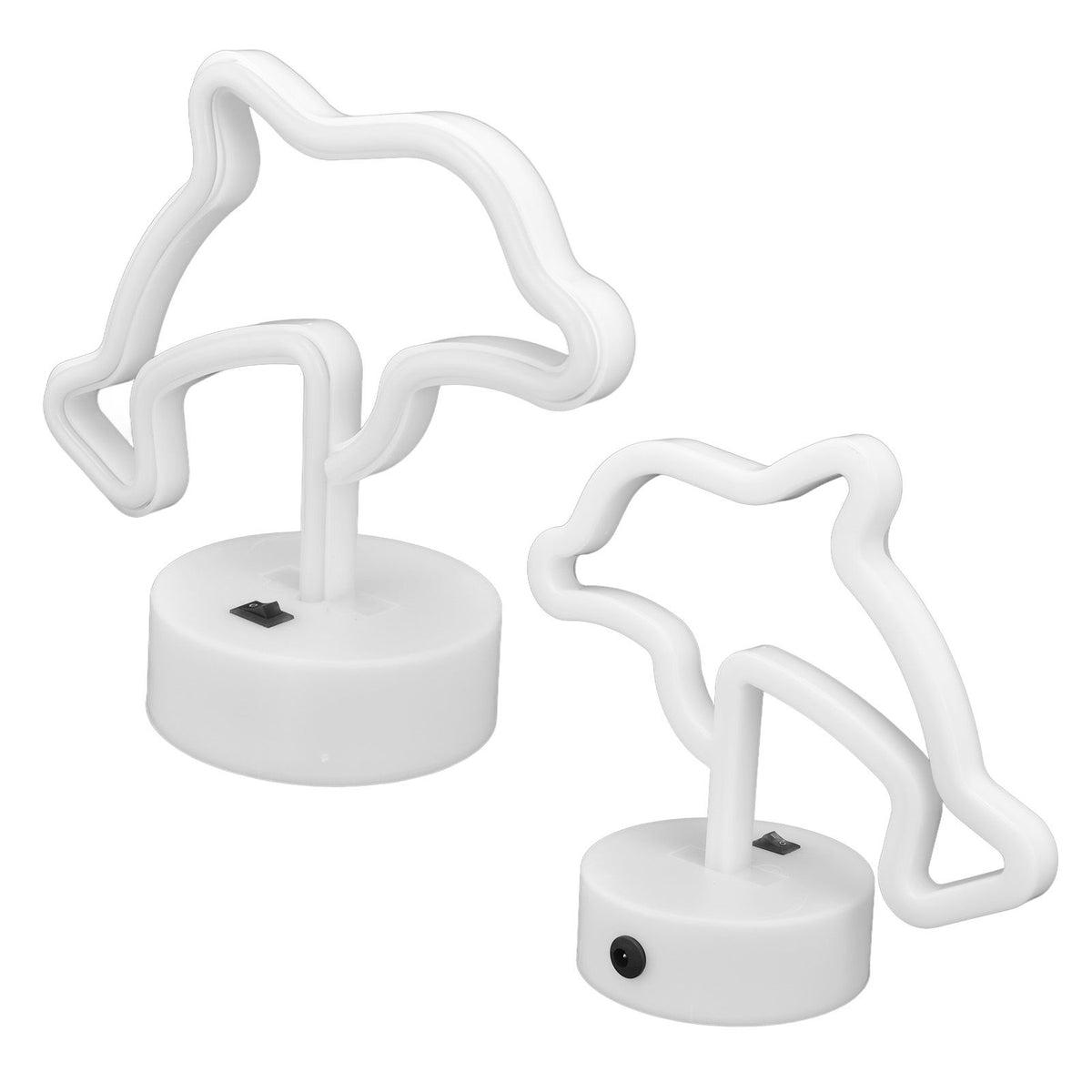 LED Dolphin Neon Light USB Or Battery Powered Unique Room Decoration Accessory with Base