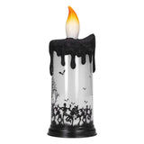 Halloween Snow Globe Candles Light LED Terrorist Decoration Electronic Candle Lamp for Party HolidayDancing Skeleton
