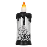 Halloween Snow Globe Candles Light LED Terrorist Decoration Electronic Candle Lamp for Party HolidayDancing Skeleton - Top-Down View