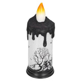 Halloween Snow Globe Candles Light LED Terrorist Decoration Electronic Candle Lamp for Party HolidayDancing Skeleton