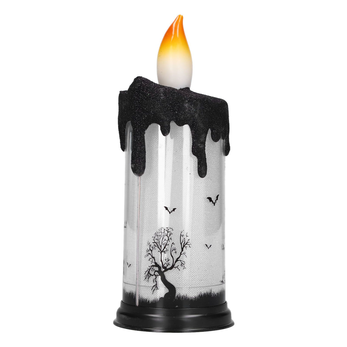 Halloween Snow Globe Candles Light LED Terrorist Decoration Electronic Candle Lamp for Party HolidayDancing Skeleton