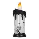 Halloween Snow Globe Candles Light LED Terrorist Decoration Electronic Candle Lamp for Party HolidayDancing Skeleton