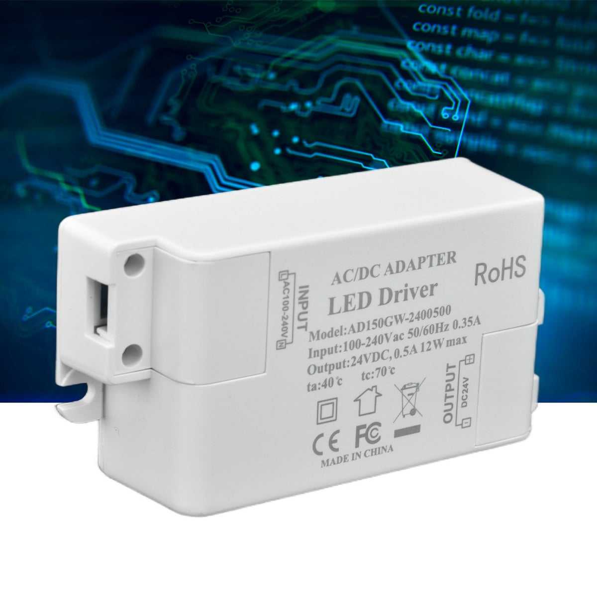 12W LED Driver Low Voltage Constant Current LED Power Supply Transformer for LED Lights