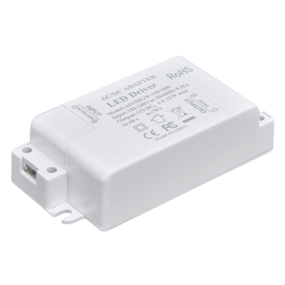 LED Drive Power Transformer LED Drive Power AC100‑240V/0.35A DC12V/1A 12W for G4 MR11 MR16