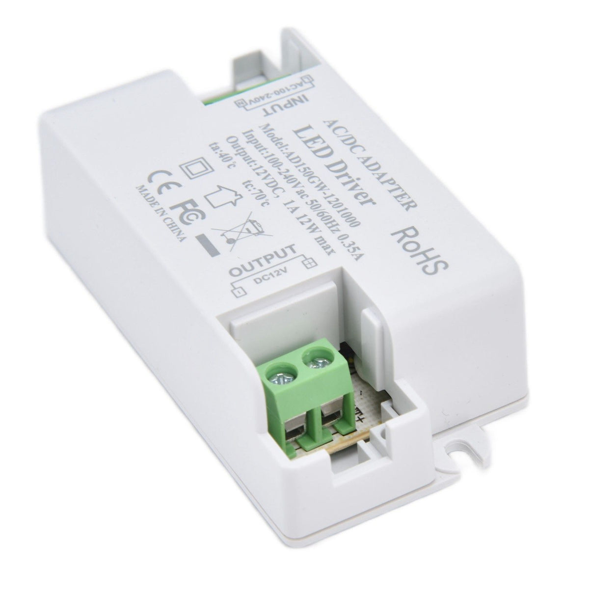 LED Drive Power Transformer LED Drive Power AC100‑240V/0.35A DC12V/1A 12W for G4 MR11 MR16
