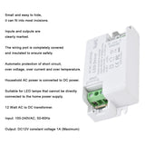 LED Drive Power Transformer LED Drive Power AC100‑240V/0.35A DC12V/1A 12W for G4 MR11 MR16 - Extra Image