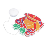 LED Christmas Decoration Lights Battery Powered Window Hanging Decor with Suction Cup for Christmas Party