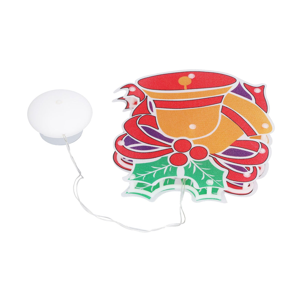 LED Christmas Decoration Lights Battery Powered Window Hanging Decor with Suction Cup for Christmas Party