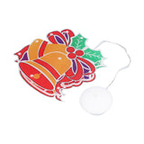 LED Christmas Decoration Lights Battery Powered Window Hanging Decor with Suction Cup for Christmas Party