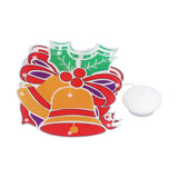 LED Christmas Decoration Lights Battery Powered Window Hanging Decor with Suction Cup for Christmas Party - Extra Image