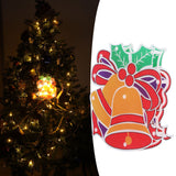 LED Christmas Decoration Lights Battery Powered Window Hanging Decor with Suction Cup for Christmas Party - Extra Image