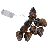 Ghost Skull Lantern LED Lighted Halloween String Lights for Indoor Outdoor Party Yard Patio Tree