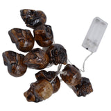 Ghost Skull Lantern LED Lighted Halloween String Lights for Indoor Outdoor Party Yard Patio Tree - Low Angle
