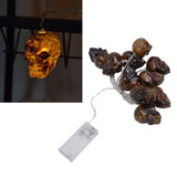 Ghost Skull Lantern LED Lighted Halloween String Lights for Indoor Outdoor Party Yard Patio Tree