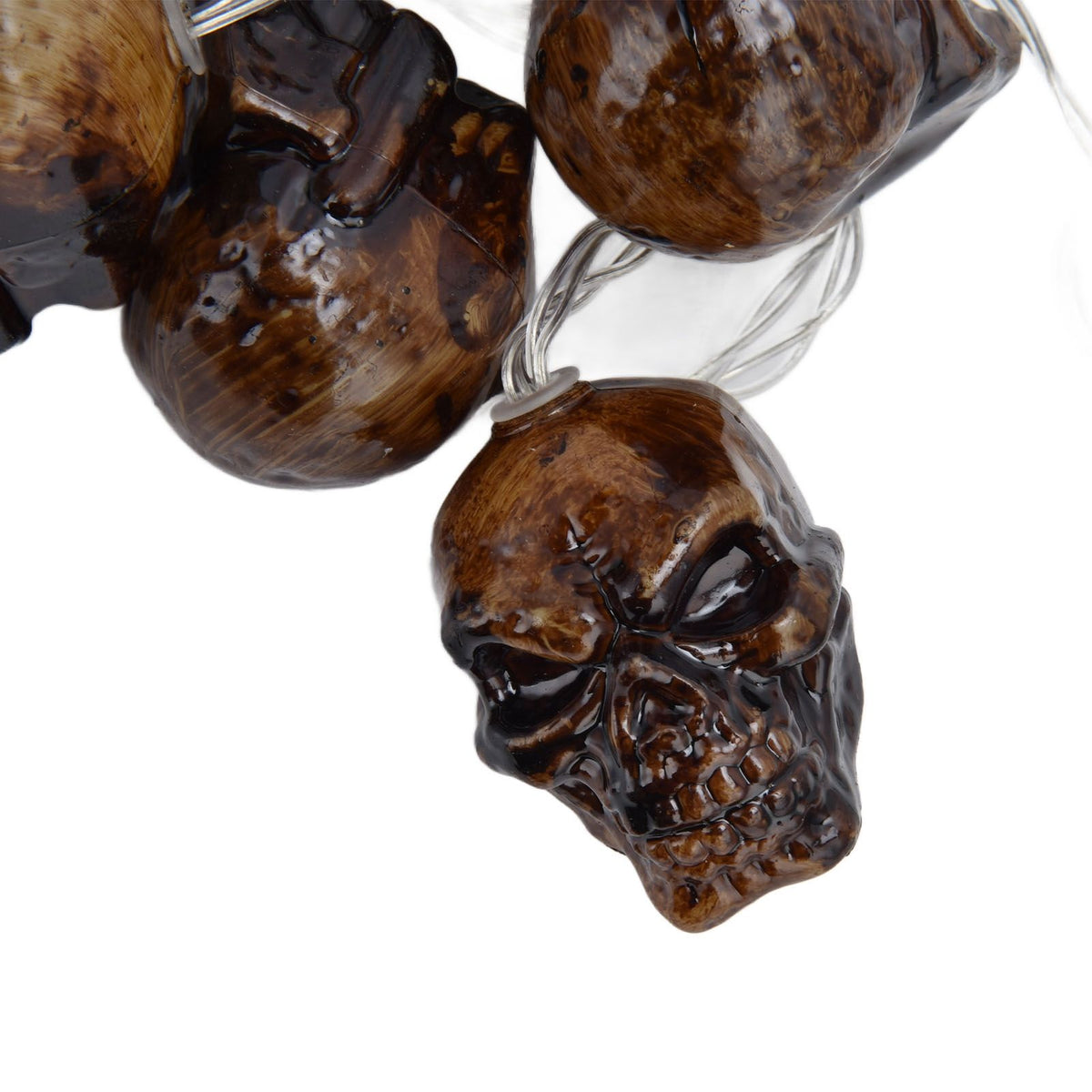 Ghost Skull Lantern LED Lighted Halloween String Lights for Indoor Outdoor Party Yard Patio Tree