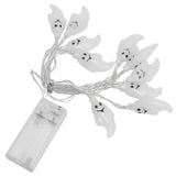 Halloween String Lights 10LED Battery Powered Decorative Ghost String Lamps for Indoor Outdoor Party - 45-Degree Angle
