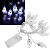 Halloween String Lights 10LED Battery Powered Decorative Ghost String Lamps for Indoor Outdoor Party - Extra Image