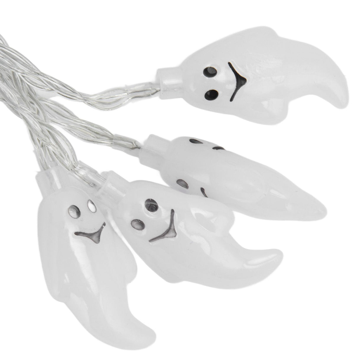 Halloween String Lights 10LED Battery Powered Decorative Ghost String Lamps for Indoor Outdoor Party
