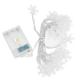 LED Snowflake Light String 20LED Battery Operated LED String Lights for Holiday Xmas Indoor Outdoor Party
