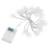 LED Snowflake Light String 20LED Battery Operated LED String Lights for Holiday Xmas Indoor Outdoor Party