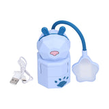 LED Desk Lamp Cartoon Desk Light USB Charging Warm White Light Easy to Operate Student Dormitory Reading Night LightBlue