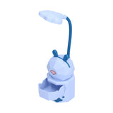 LED Desk Lamp Cartoon Desk Light USB Charging Warm White Light Easy to Operate Student Dormitory Reading Night LightBlue