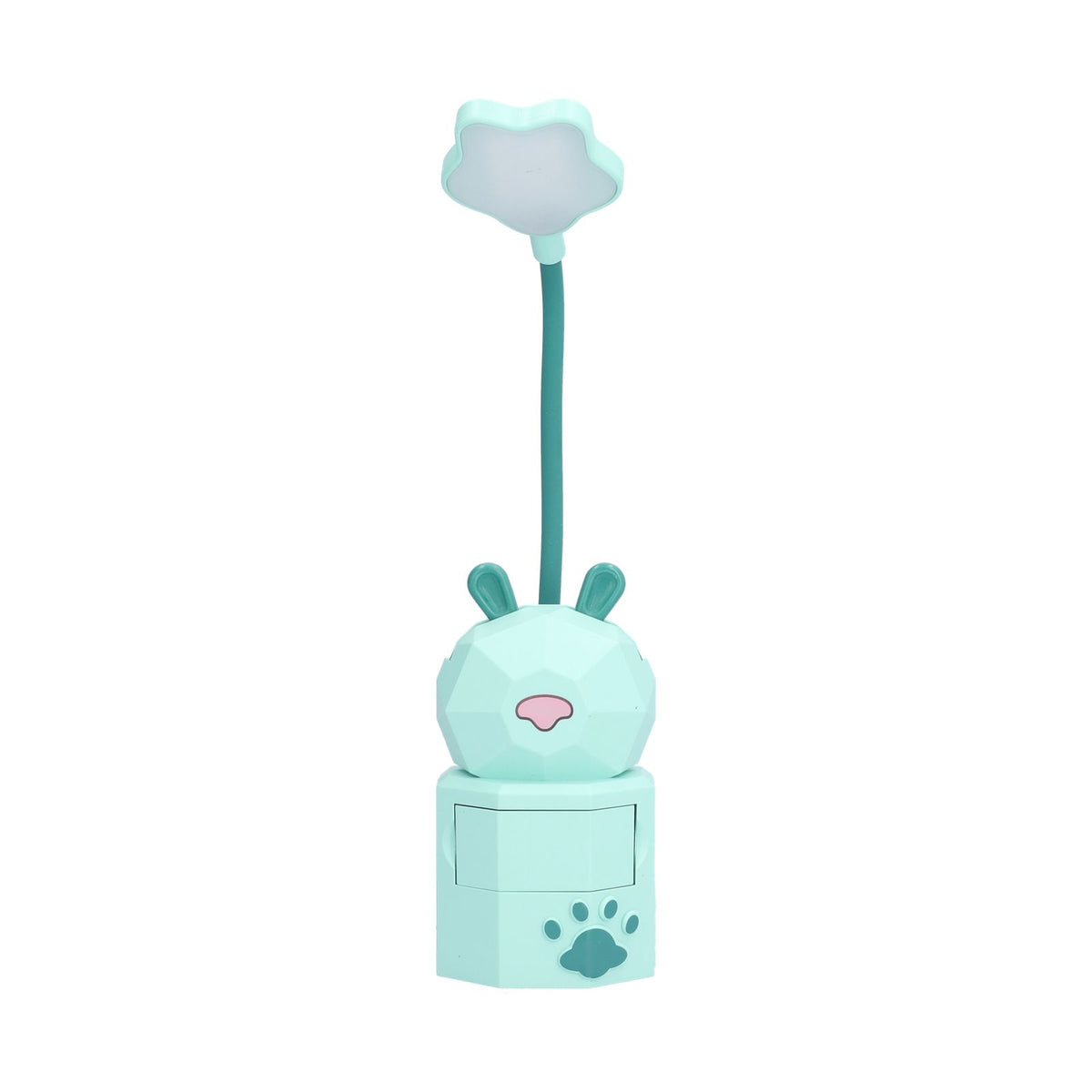 LED Desk Lamp Cartoon Desk Light USB Charging Warm White Light Easy to Operate Student Dormitory Reading Night LightGreen
