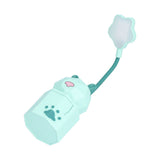 LED Desk Lamp Cartoon Desk Light USB Charging Warm White Light Easy to Operate Student Dormitory Reading Night LightGreen - Top-Down View