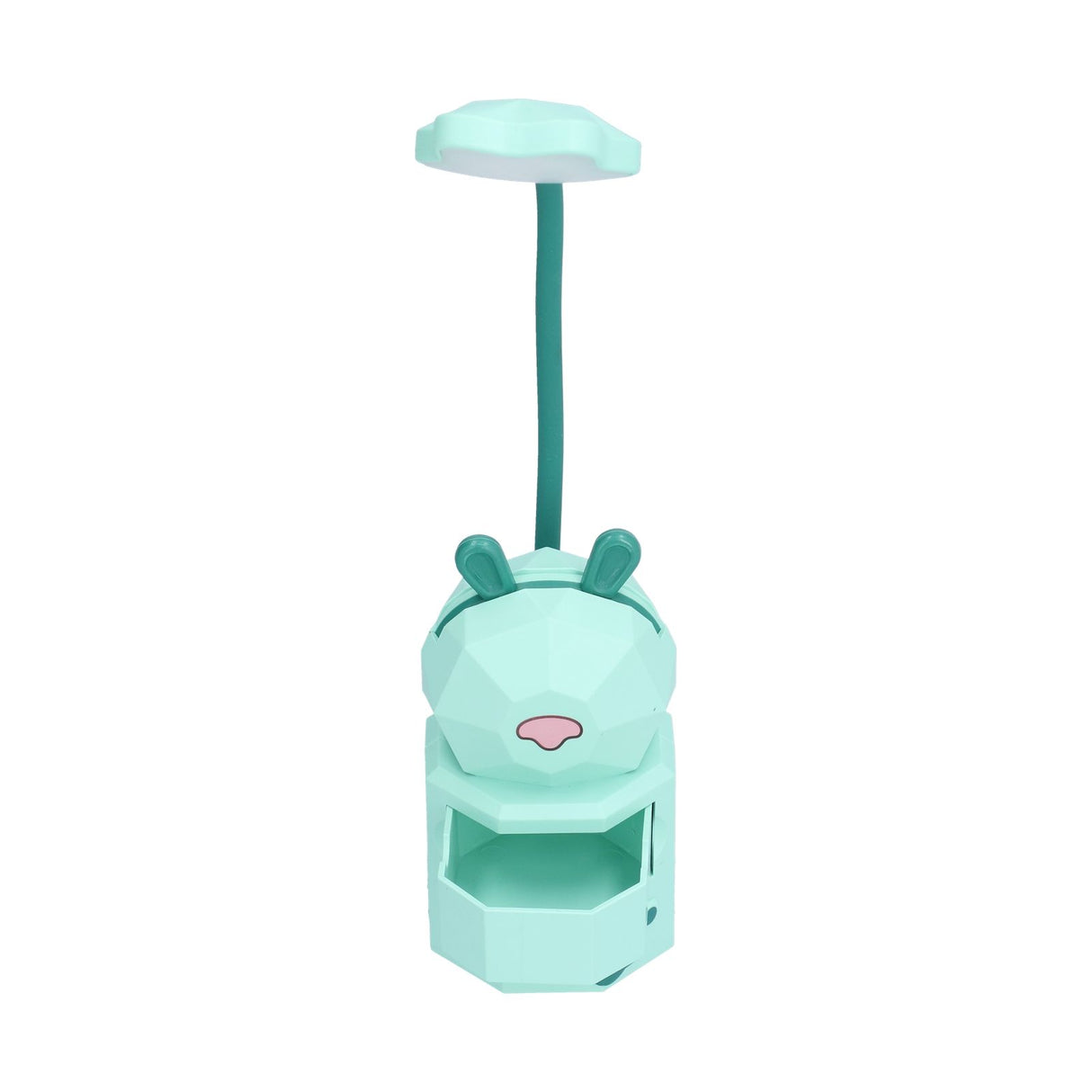 LED Desk Lamp Cartoon Desk Light USB Charging Warm White Light Easy to Operate Student Dormitory Reading Night LightGreen