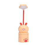 LED Desk Lamp Cartoon Desk Light USB Charging Warm White Light Easy to Operate Student Dormitory Reading Night LightYellow - Side View