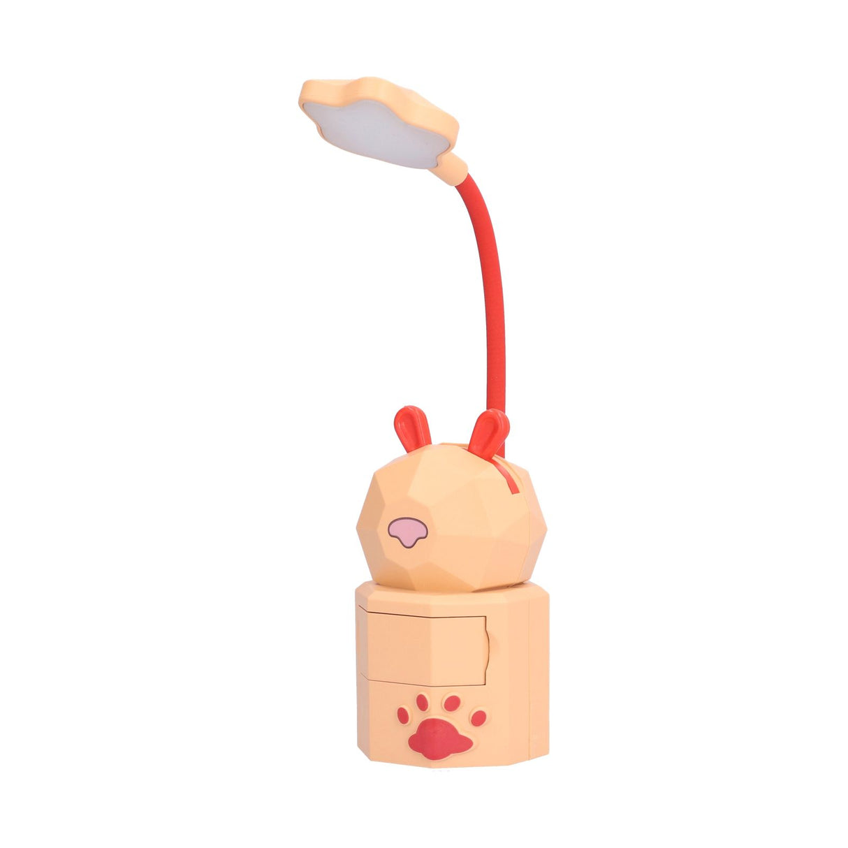 LED Desk Lamp Cartoon Desk Light USB Charging Warm White Light Easy to Operate Student Dormitory Reading Night LightYellow