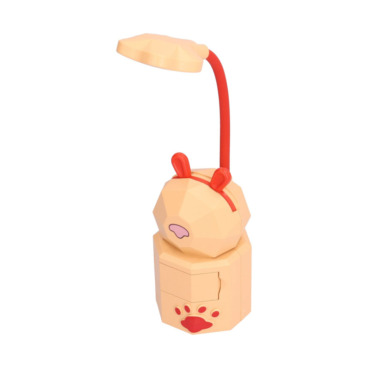 LED Desk Lamp Cartoon Desk Light USB Charging Warm White Light Easy to Operate Student Dormitory Reading Night LightYellow
