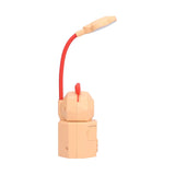 LED Desk Lamp Cartoon Desk Light USB Charging Warm White Light Easy to Operate Student Dormitory Reading Night LightYellow - Extra Image