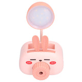 LED Folding Desk Lamp Cartoon Animal Multifunction Table Lamp Pen Holder Pencil Sharpener for Home OfficePink - Extra Image